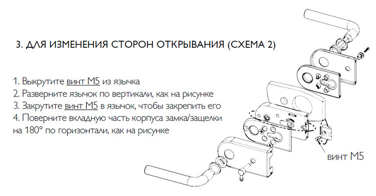 Инструкция по установке и сборке фурнитуры для стеклянных дверей BRAVO_5