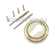Картинка Накладка на цилиндр RENZ (РЕНЦ) INET 16 MSW/GP, мат.суп.бел./лат.бл.