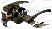 Картинка Ручка-защелка межкомнатная входная PALLINI P3902 AB-ET античная бронза
