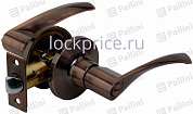 Картинка Ручка-защелка межкомнатная сантехническая PALLINI P3902 AC-BK античная медь