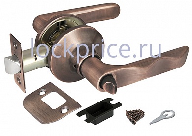 Картинка Ручка защелка 6024 AC-B (фик.) медь