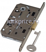 Картинка B04101.50.12 (=B06101) AGB (АГБ) Замок межкомнатный под ключ (ант. бр.) тех. уп. без отв. пл. MEDIANA POLARIS