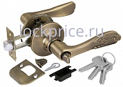 Картинка Ручка защелка 6033 MAB-E (кл./фик.) мат. бронза