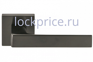 Картинка Дверная ручка на квадратном основании COLOMBO Robocinque S ID71RSB-GM матовый графит