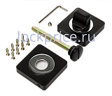 Завертка квадр.к ручкам RENZ (РЕНЦ) INBK 02 MBN/CP, мат.чёрн.ник./хр.бл. КВ