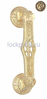 Картинка Дверная ручка-скоба НЛМЗ РДС-08 (золото с патиной)