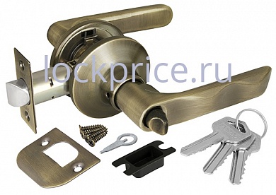 Картинка Ручка защелка 6024 AB-E (кл./фик.) бронза