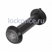 Картинка DVZ4, глазок, Fuaro (Фуаро) 16/180/70x130 (оптика пластик, шторка сталь, угол обзора 180) BL-24 черный