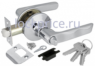 Картинка Ручка защелка 6024 CP-E (кл./фик.) хром