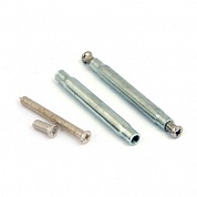 Картинка Стяжка винтовая Apecs SCR-M4-10(50)30-NI (2шт) никель