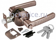 Картинка Ручка защелка 6026 AC-E (кл./фик.) медь