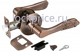 Ручка защелка 6033 AC-P (без фик.) медь