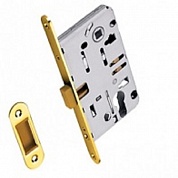 Картинка Защелка магнитная врезная Archie LM 5212-CL матовое золото (I) под евро-цилиндр