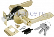 Картинка Ручка защелка 6033 SB-E (кл./фик.) мат. золото