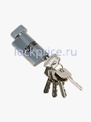 Картинка Ключевой цилиндр PALLINI Р 60СК SC матовый хром, ключ/вертушка