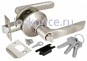 Картинка Ручка защелка 6024 SN-E (кл./фик.) мат. никель
