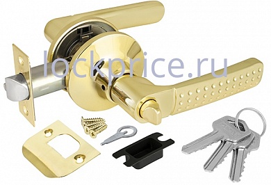 Картинка Ручка защелка 6026 PB-E (кл./фик.) золото