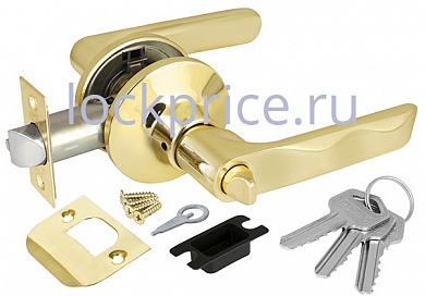 Картинка Ручка защелка 6024 PB-E (кл./фик.) золото