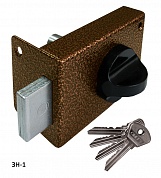 Картинка Замок накладной цилиндровый ОМЕГА ЗН1 серебро