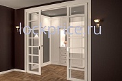 Картинка Система скольжения для деревянных дверей K ART 120 + SYS 0600 нагрузка 120 кг (Набор Арт. KART 0600 120) для межкомнатных дверей