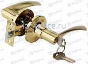 Картинка Ручка-защелка межкомнатная входная PALLINI P3902 BS-ET матовое золото