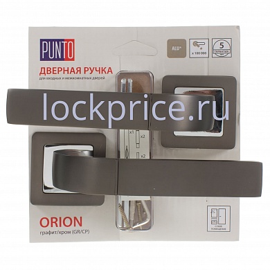 Картинка Ручка раздельная Punto (Пунто) ORION QR/HD GR/CP-23 графит/хром