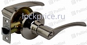 Картинка Ручка-защелка межкомнатная сантехническая PALLINI P3902 SN-BK матовый никель