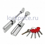 Картинка Цилиндровый механизм Fuaro (Фуаро) D-PRO507-8/95 mm (60+10+25) CP хром 5+ 1 кл. перекодируемый со штоком