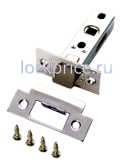 Картинка Защелка межкомнатная с полиамидным язычком RENZ (РЕНЦ) "L 5-45 plastic SN", никель матовый