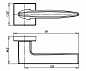 Ручка Armadillo (Армадилло) раздельная K.USQ52.SQUID FSG флор. золото