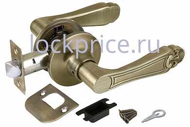 Картинка Ручка защелка 6037 AB-P (без фик.) бронза