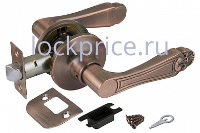Картинка Ручка защелка 6037 AC-P (без фик.) медь
