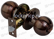 Картинка Ручка-защелка межкомнатная сантехническая (фиксатор) PALLINI P607 AC-BK античная медь