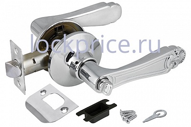 Картинка Ручка защелка 6037 CP-B (фик.) хром
