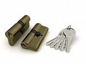 Картинка Цилиндровый механизм FUARO R300/60 mm (25+10+25) AB бронза 5 кл.