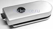 Защелка гладкая для стеклянных дверей HAG ID-500RS ANB - анадированный алюминий