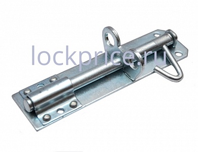 Картинка Задвижка накладная ЗТ-150 цинк белый