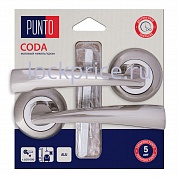 Картинка Ручка Punto (Пунто) раздельная LM/A R.TL54.CODA/HD SN/CP-3 матовый никель/хром