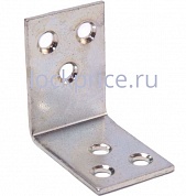 Картинка Уголок skobis (СКОБИС) мебельный 40x02 (40х40х30х2) цинк белый (10 шт)