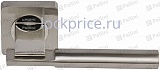 Ручка дверная на квадратном основании PALLINI "Сиена" PAL-105-S SN/CP Silver матовый никель