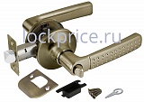 Ручка защелка 6026 AB-B (фик.) бронза