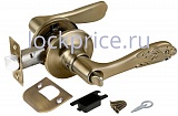 Ручка защелка 6033 AB-B (фик.) бронза