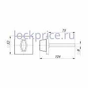 Картинка Ручка Armadillo (Армадилло) поворотная BKW8.K.USS52 (BKW8/USS) FSG-39 флорентийское золото