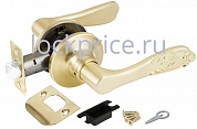 Картинка Ручка защелка 6033 SB-P (без фик.) мат. золото
