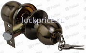 Картинка Ручка-защелка межкомнатная входная (ключ/фиксатор) PALLINI P607 AB-ET античная бронза