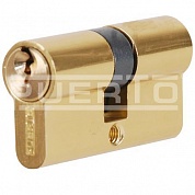 Картинка Цилиндр PUERTO 60 мм CS 60 AL PB К-К, станд., латунь блестящая