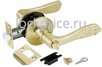 Картинка Ручка защелка 6033 SB-B (фик.) мат. золото