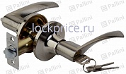 Картинка Ручка-защелка межкомнатная входная PALLINI P3902 SN-ET матовый никель