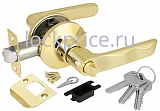 Ручка защелка 6024 PB-E (кл./фик.) золото