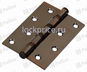 Картинка Петля врезная универсальная с 4-мя подшипниками PALLINI PH 100х70х2,5 4BB AC античная медь
